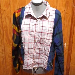 Gilded Intent distressed flannel